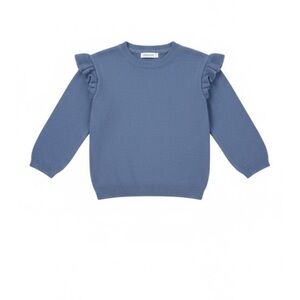 Primark Blue Kids Sweater with Ruffle Sleeves